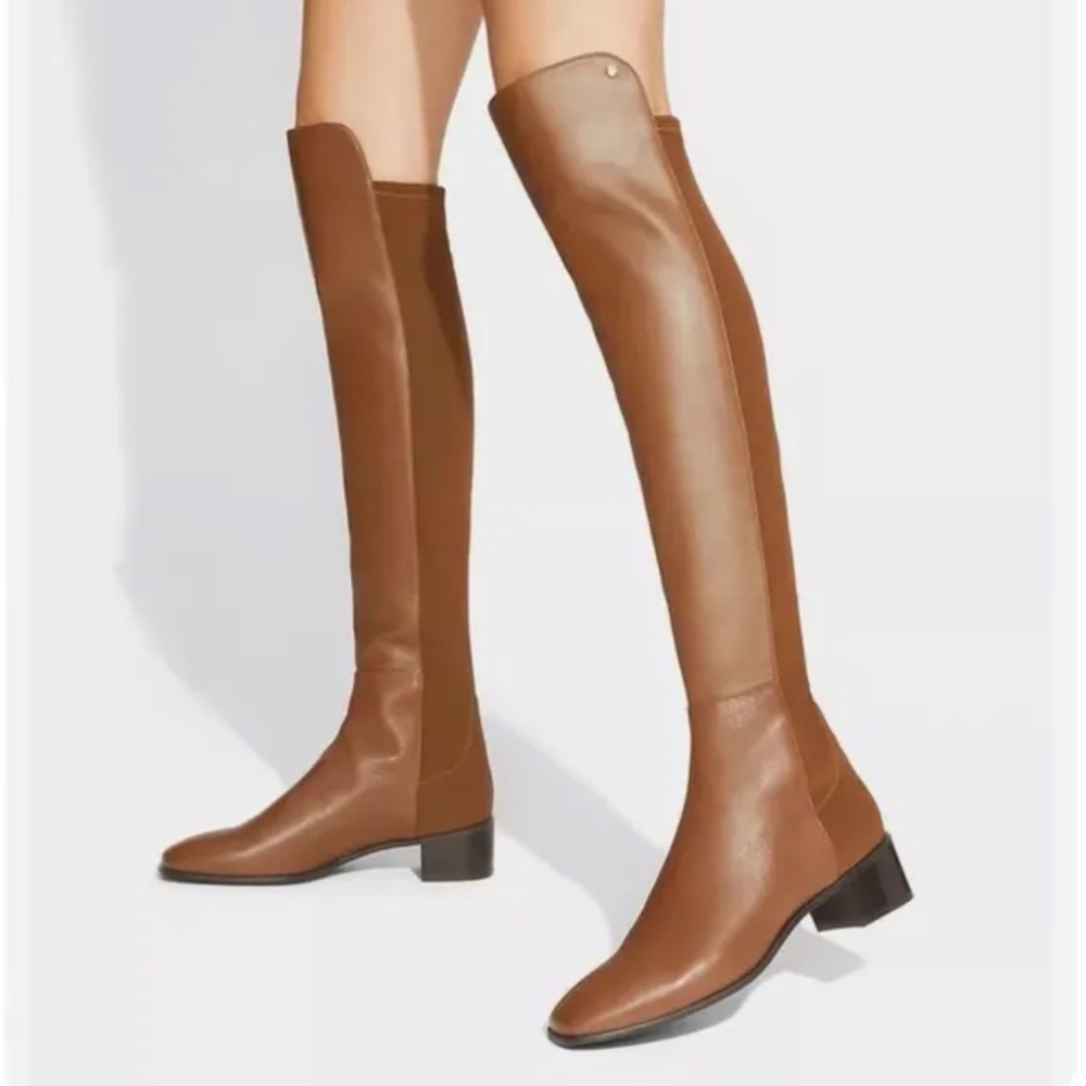 STUART WEITZMAN City Block Knee-High Brown Boots Size 41